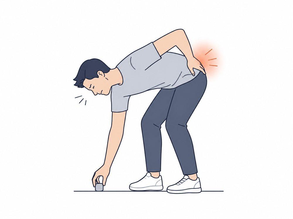 통증이 생기기 전 몸이 보내는 신호를 표현한 그림